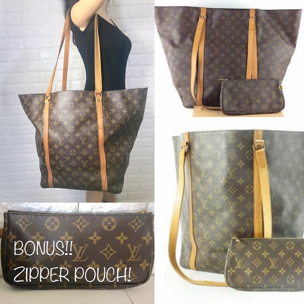 ✅XL JUMBO LOUIS VUITTON TOTE & ZIPPER POUCH
